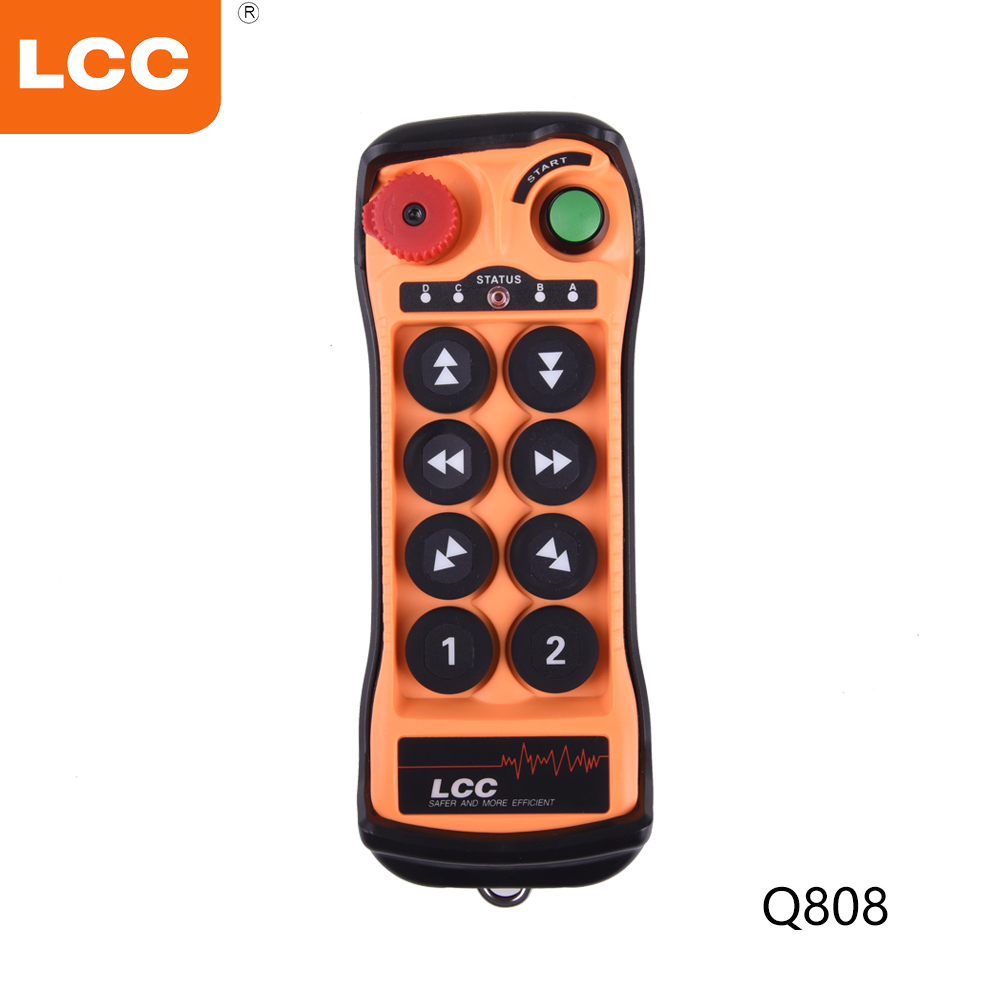 Q808 8 Tasten Sender Elektrische Hebebühne Laufkran Funkfernsteuerungsschalter